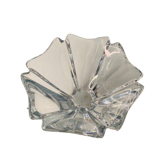 Orrefors Orion Crystal Bowl 7” Wide Signed Lars Hellsten LH 464213 Sweden - Picture 8 of 16